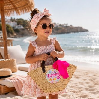 Capazo niña personalizado