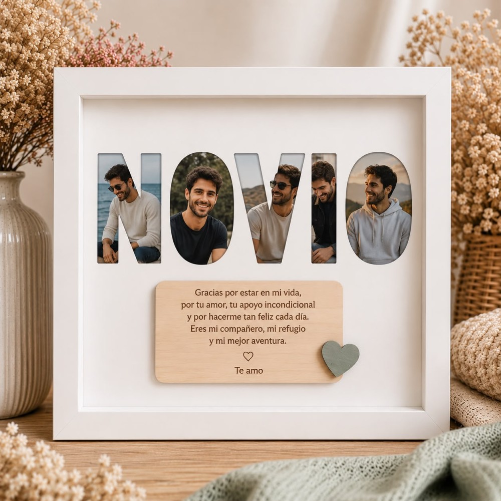 Cuadro Novio/a con fotos personalizado - Imagen 2
