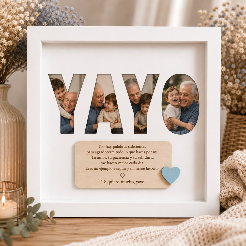 Cuadro Abuelos/Yayos con fotos personalizado - Imagen 8