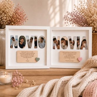 Cuadro Novio/a con fotos personalizado