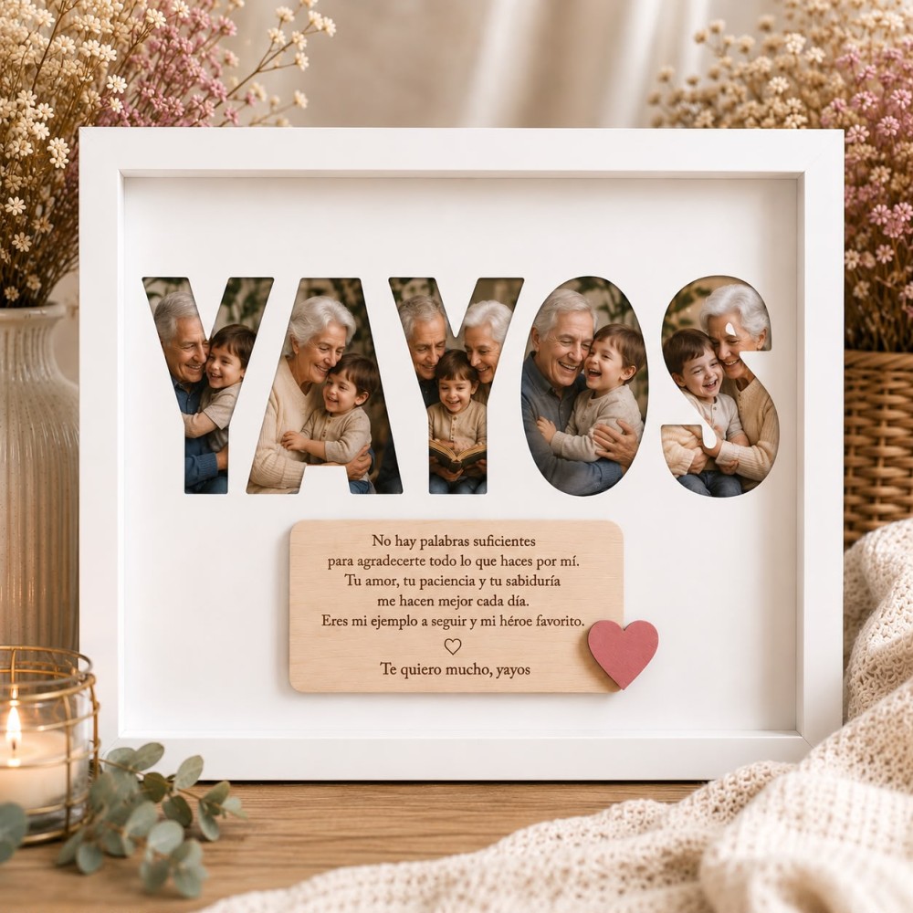 Cuadro Abuelos/Yayos con fotos personalizado - Imagen 7