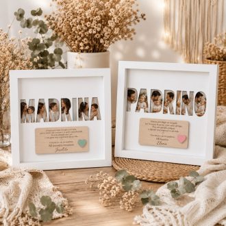 Cuadro Padrinos con fotos personalizado