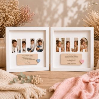 Cuadro hijo/a con fotos personalizado