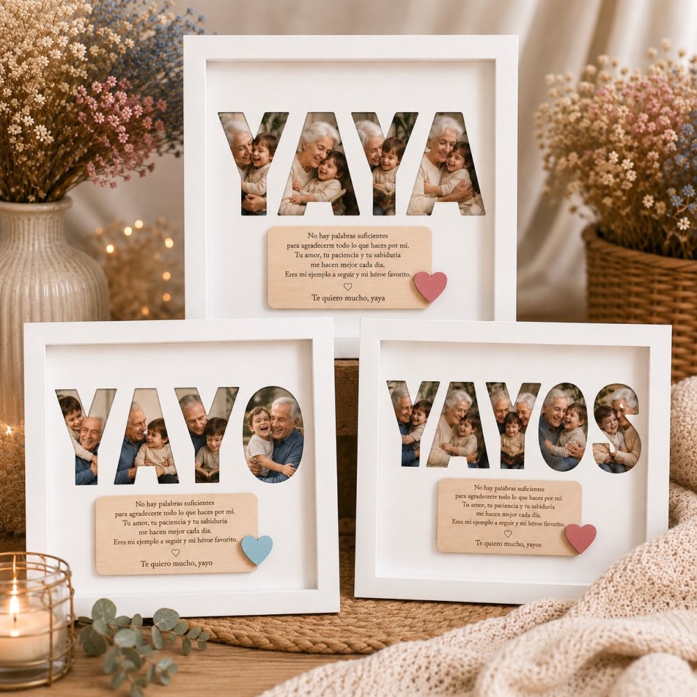 Cuadro Abuelos/Yayos con fotos personalizado - Imagen 6