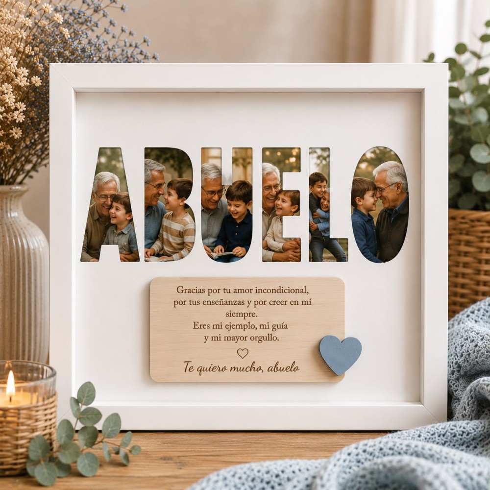 Cuadro Abuelos/Yayos con fotos personalizado - Imagen 5