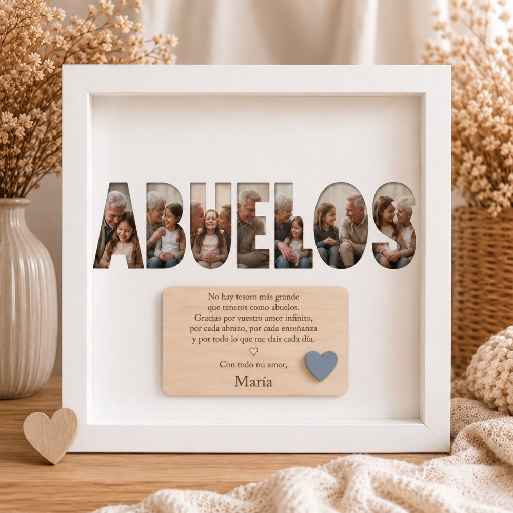 Cuadro Abuelos/Yayos con fotos personalizado - Imagen 4