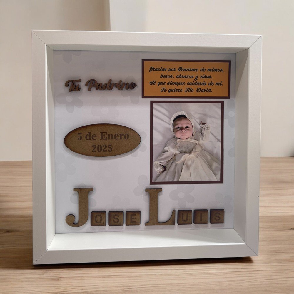 Cuadro padrinos personalizado