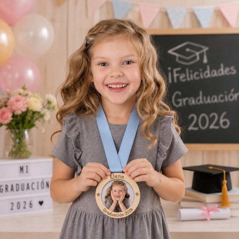 Medalla graduación con foto - Imagen 6