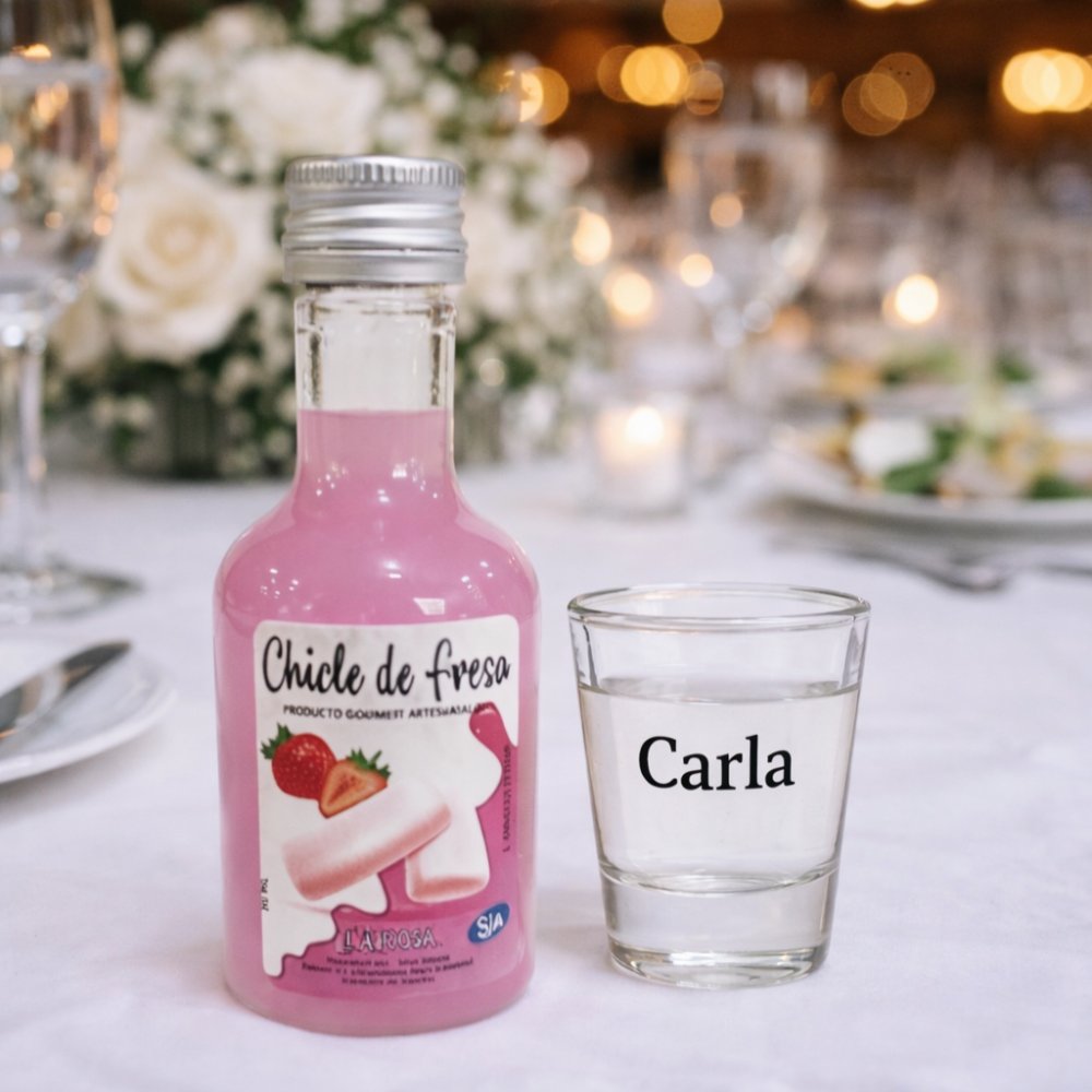 Licor sin alcohol con chupito personalizado - Imagen 6
