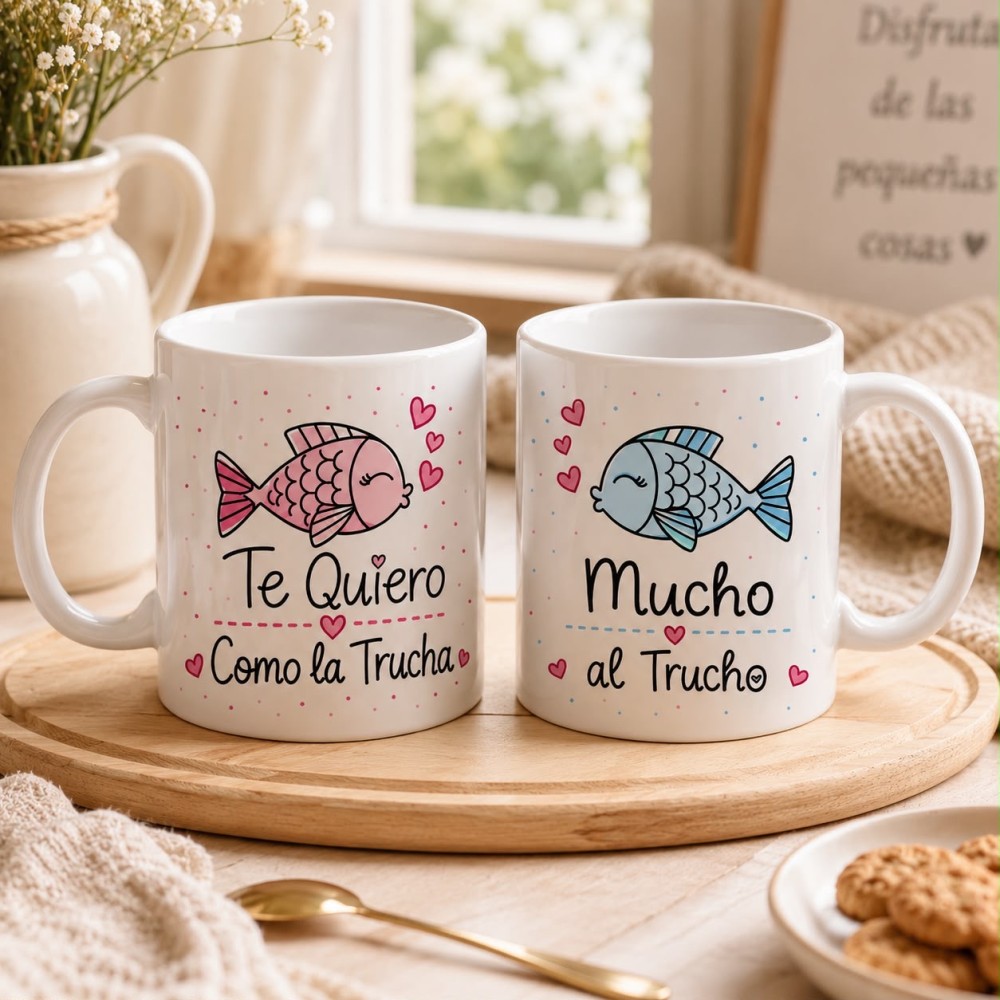 Pack taza trucha y trucho