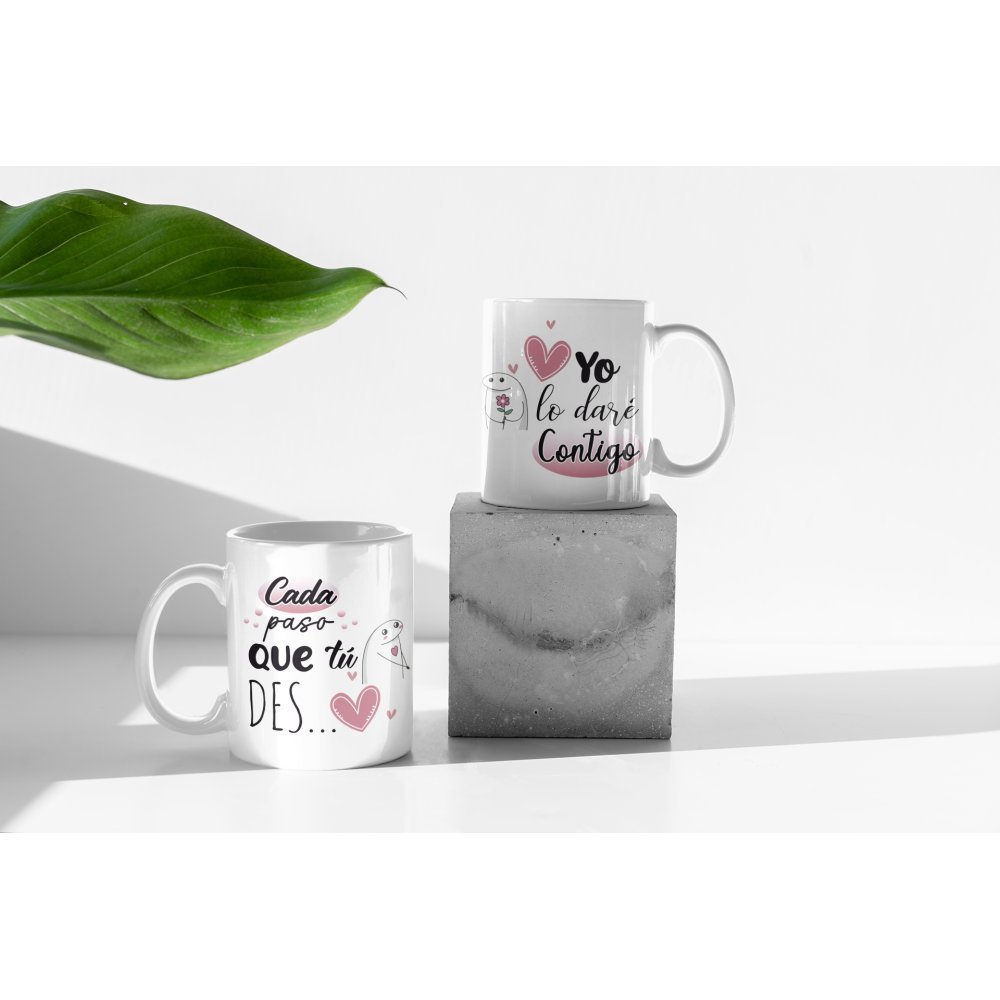Pack Tazas “Cada paso que tú des… Yo lo daré contigo” - Imagen 3