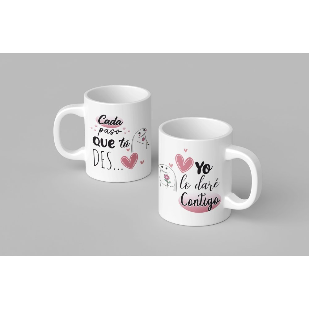 Pack Tazas “Cada paso que tú des… Yo lo daré contigo” - Imagen 2
