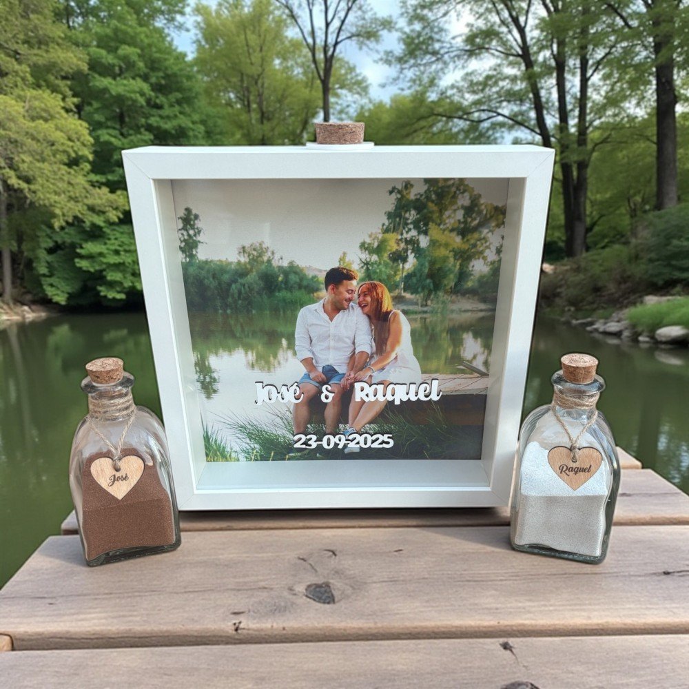 Ritual de arena con foto personalizado - Imagen 2