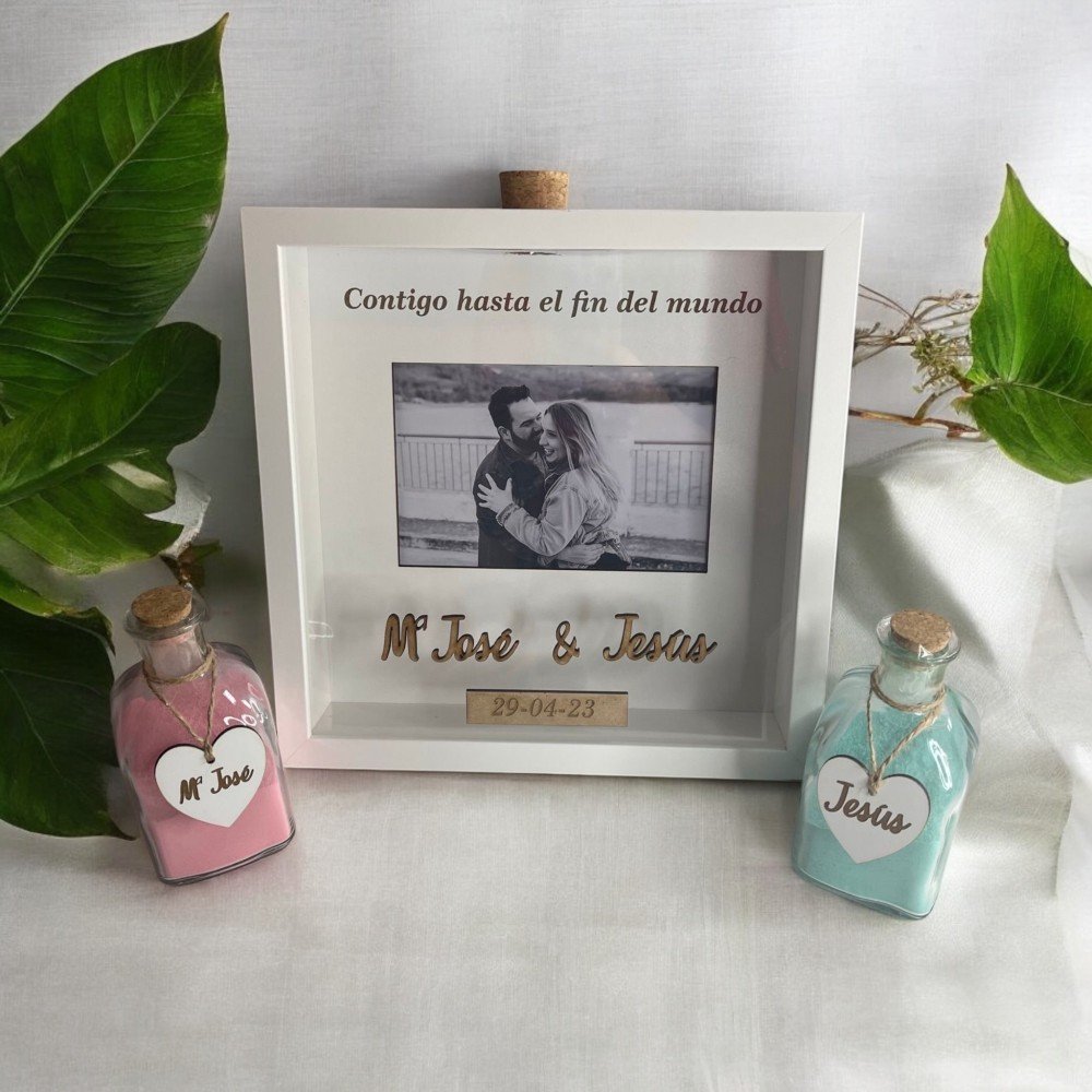 Ritual de arena con foto y frase personalizado - Imagen 7