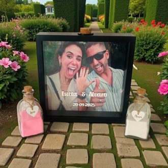 Ritual de arena con foto personalizado
