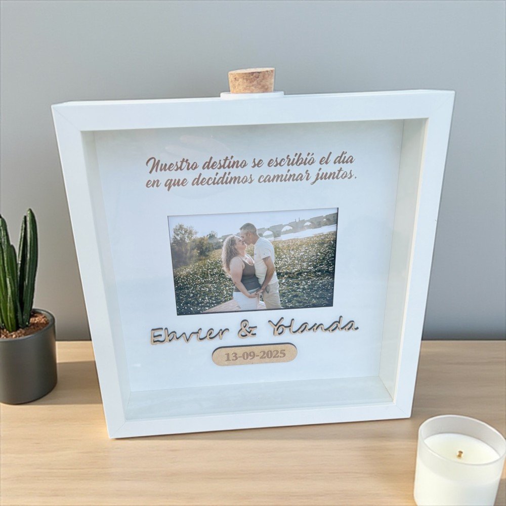 Ritual de arena con foto y frase personalizado - Imagen 5