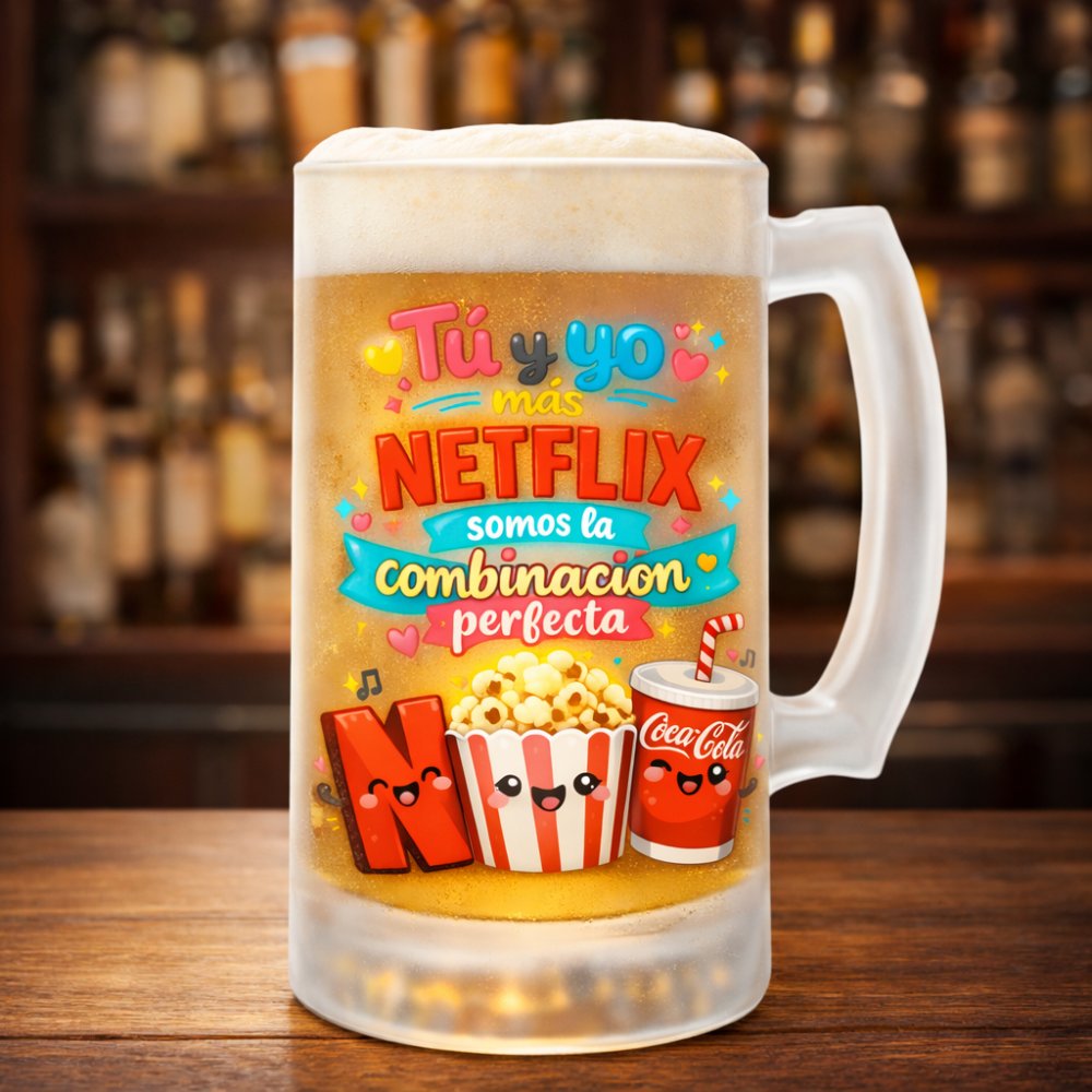 Jarra Cerveza Netflix