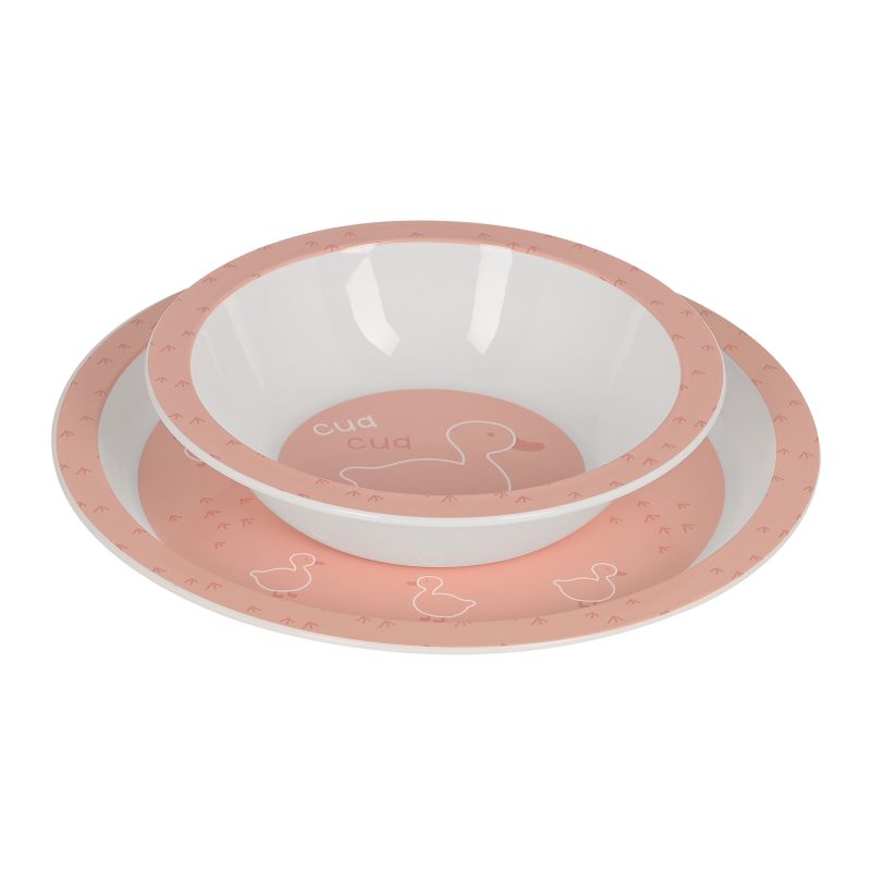 Vajilla 4 piezas Patito Rosa - Imagen 2
