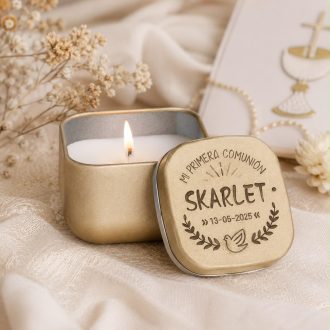 Vela aromatica personalizada