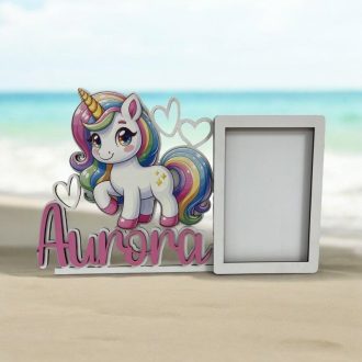 Porta foto Unicornio personalizado
