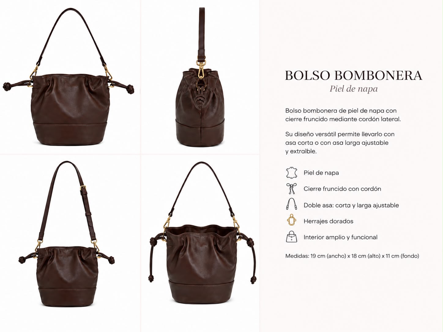 Bolso Betty piel - Imagen 3
