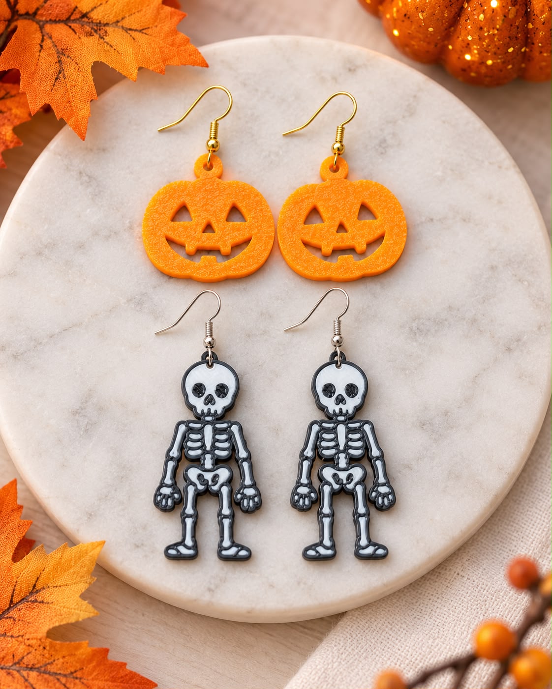 Pendientes 3D Halloween