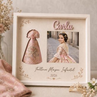 Cuadro vestido fallera personalizado