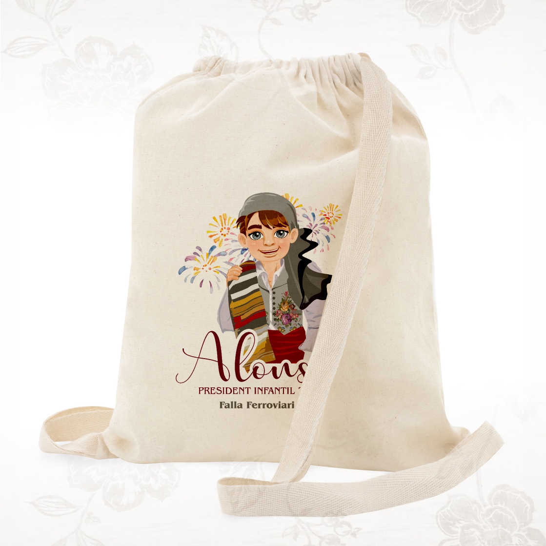 Mochila asa plana fallero personalizada