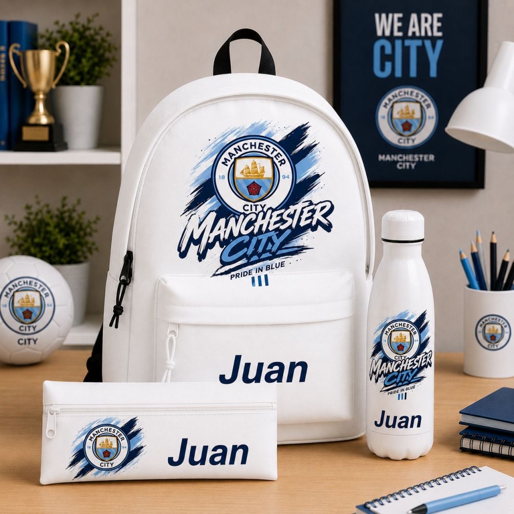 Pack Mochila, estuche y botella equipo fútbol personalizado - Imagen 16