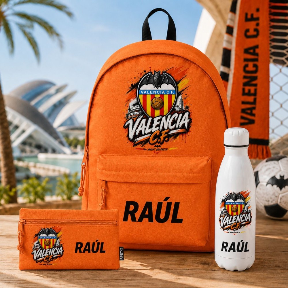 Pack Mochila, estuche y botella equipo fútbol personalizado - Imagen 4