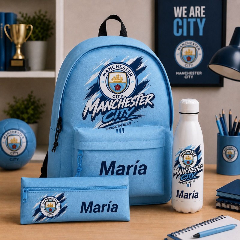 Pack Mochila, estuche y botella equipo fútbol personalizado - Imagen 15