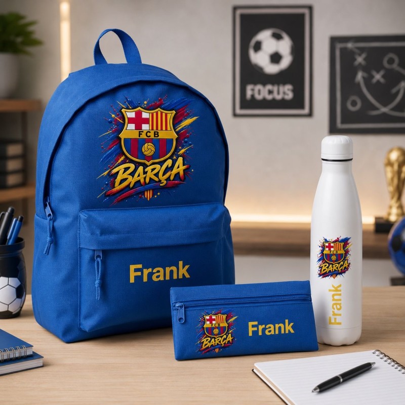 Pack Mochila, estuche y botella equipo fútbol personalizado - Imagen 14