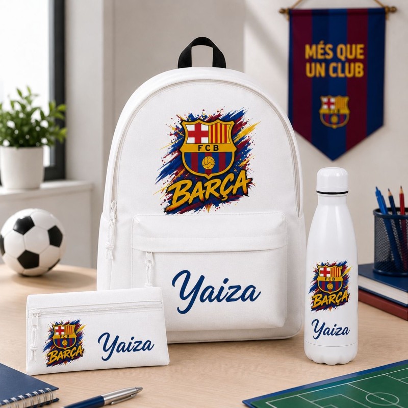 Pack Mochila, estuche y botella equipo fútbol personalizado - Imagen 10