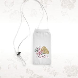 Porta móvil floral personalizado