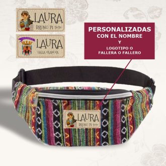 Riñonera fallera tela morellana personalizada
